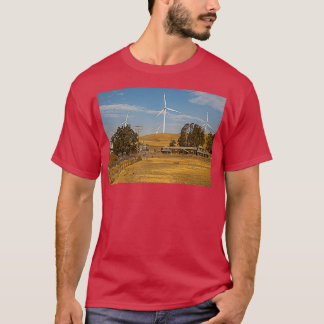 T-shirt Ferme à moutons et éoliennes Turbines