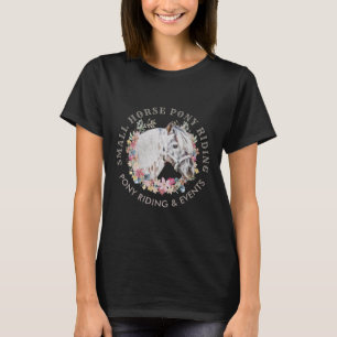 T-shirt Ferme animale florale de cheval