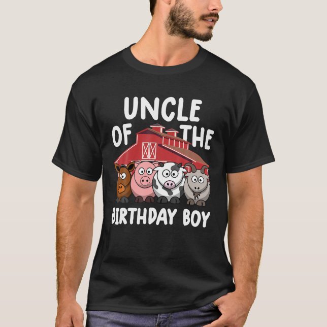 T-shirt Ferme Anniversaire Cadeaux Oncle De L'Anniversaire (Devant)