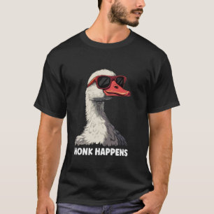 T-shirt Ferme Cool Animal Farmhouse Honk Arrive Oie