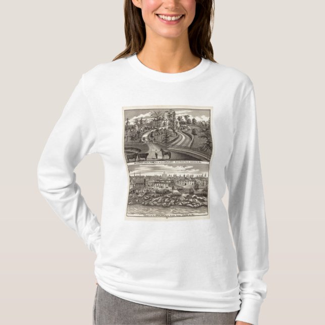 T-shirt Ferme courante d'arbre, recherche (Devant)