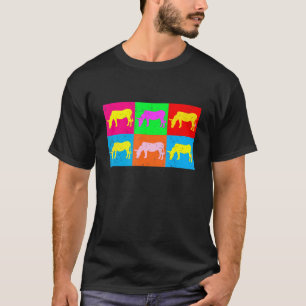 T-shirt Ferme d'ânes Animal Agriculteur Pop Ane