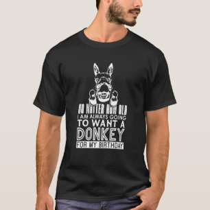 T-shirt Ferme d'ânes miniatures Quel Que Soit Mon Âge Anim
