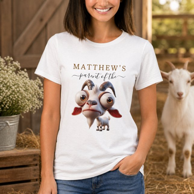 T-shirt Ferme d'animaux mignons Chèvre 2e anniversaire (Cute Goat Farm Animals 2nd Birthday Party T-Shirt)