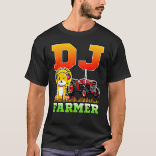 T-shirt Ferme de chats de Dj Farmer Conduisant Tracteur Mu