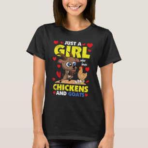 T-shirt Ferme de chèvres Animal Femmes agriculteurs Fille