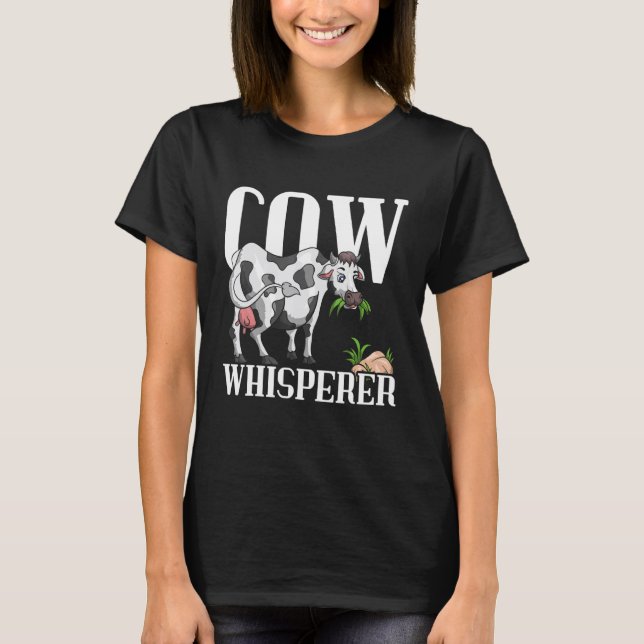 T-shirt Ferme de chuchoteur de vache Élevage d'animaux de  (Devant)