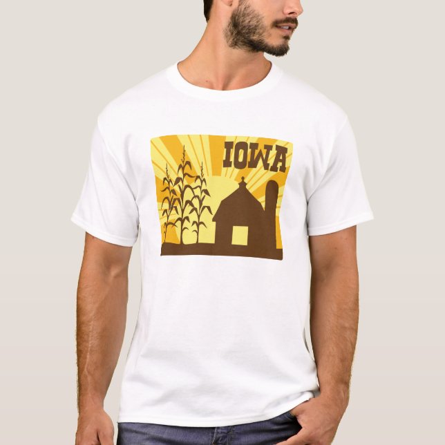 T-shirt Ferme de Corn de l'Iowa (Devant)