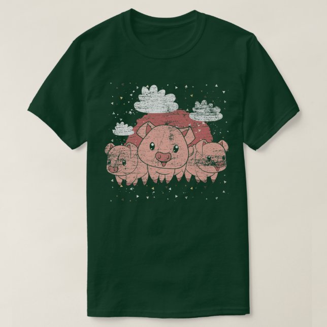 T-shirt Ferme de porcelet Animaux Fermiers Cochon Lover Ag (Design devant)