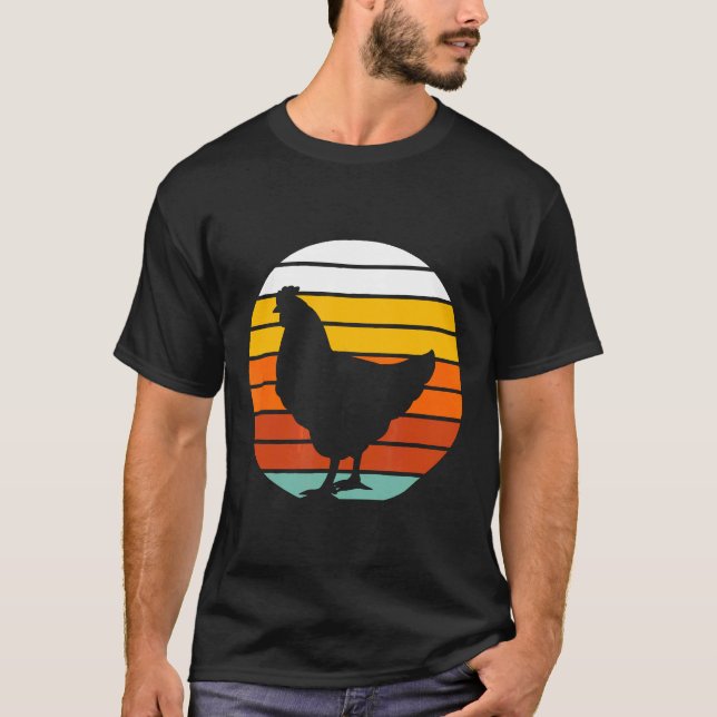 T-shirt Ferme de poules vintage (Devant)