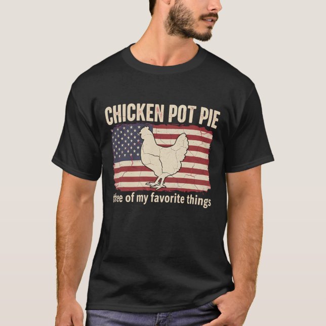 T-shirt Ferme de poulet drôle Pot Pie Amoureux de poulet r (Devant)