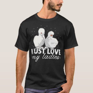 T-shirt Ferme de poulet en soie I Love Chinoise Soie Chi