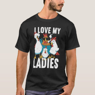 T-shirt Ferme de poulets éleveur de poulets animaux de fer