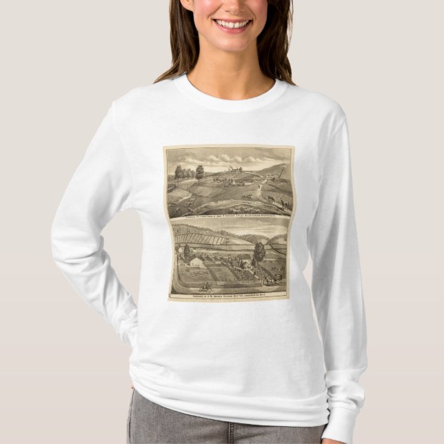 T-shirt Ferme de résidence et de stock (Devant)