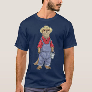 T-shirt Ferme de seaux d'éleveur de loutres
