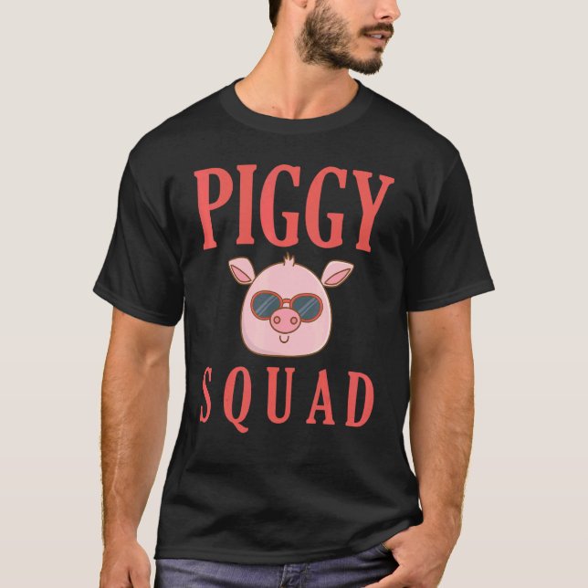 T-shirt Ferme d'élevage de cochon de porc (Devant)