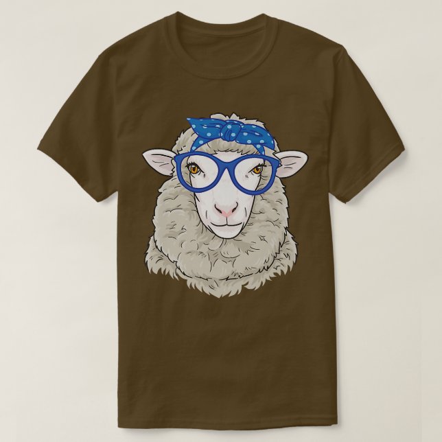 T-shirt Ferme d'élevage de moutons mignons (Design devant)
