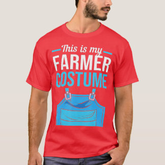 T-shirt Ferme D'Halloween C'Est Mon Costume D'Agriculteur