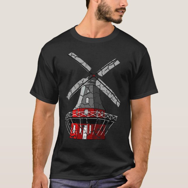 T-shirt Ferme du moulin à vent en difficulté (Devant)