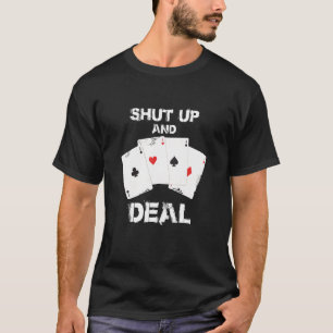 T-SHIRT FERME ET ACCORD - JOUEUR DE POKER DE JEU