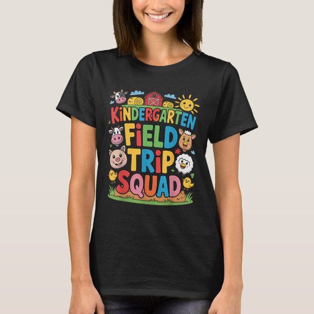 T-shirt Ferme Excursion terrain Squad Agritourisme Visite  (Devant)