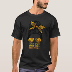 T-shirt Ferme Femme Mains De La Ferme Même Chose Fermier A