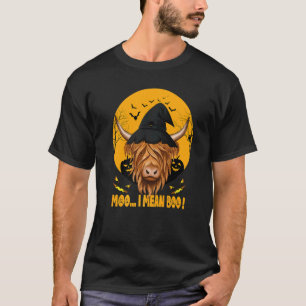 T-shirt Ferme Halloween Vache Fantôme Highland Cow Hallowe