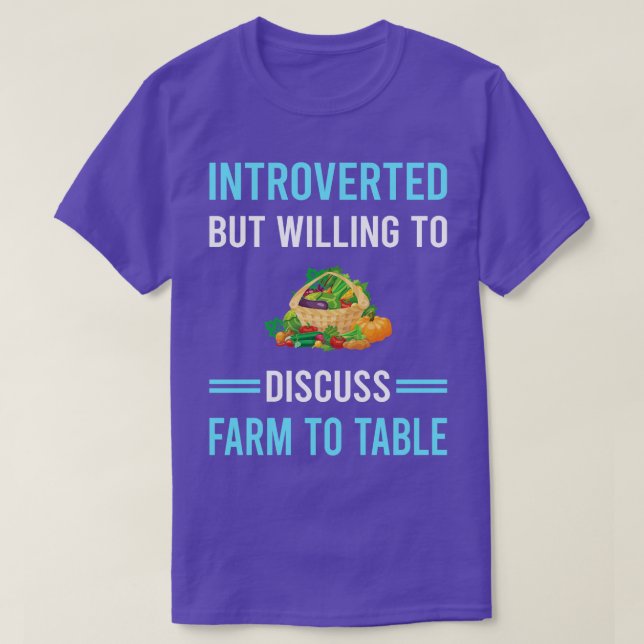 T-shirt Ferme introduite dans la table (Design devant)