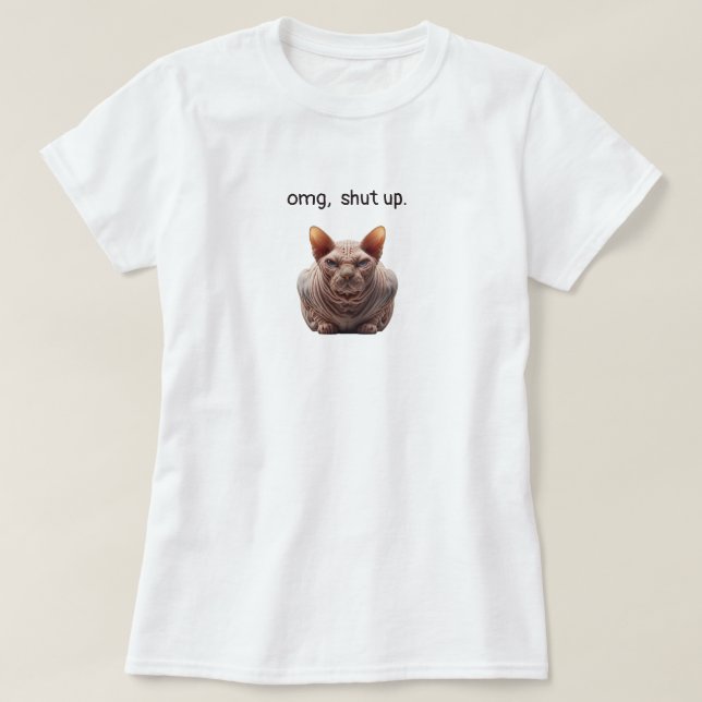 T-shirt Ferme-la (Design devant)