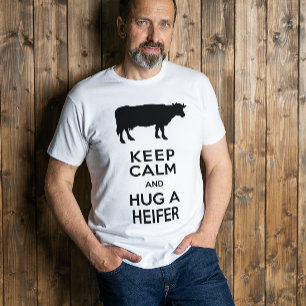 T-shirt Ferme laitière de Lover de vache Gardez le calme A