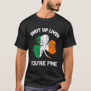 T-shirt Ferme Le Foie T'Es Bien Longtemps Sleeve St Patric