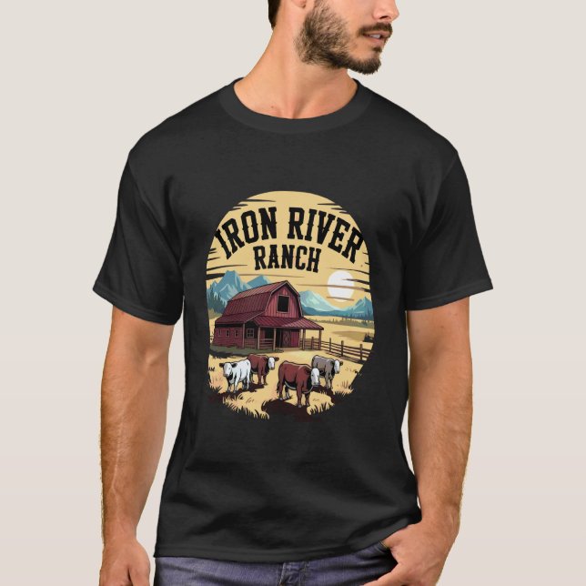 T-shirt Ferme occidentale d'élevage de bétail de Ranch de  (Devant)