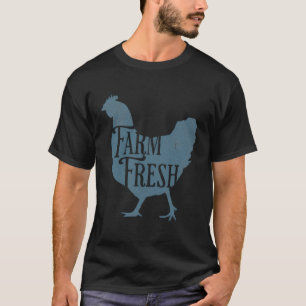 T-shirt Ferme Oeufs Frais Agriculteurs Marché Élevage Poul