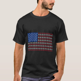 T-shirt Ferme patriotique 4 juillet drapeau américain Usa
