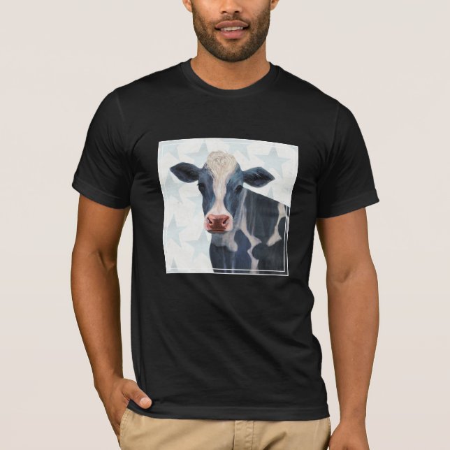 T-shirt Ferme patriotique - Vache (Devant)