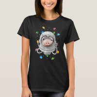 Ferme Porc Astronaute Animal Profond Dans L'univer