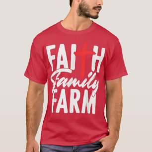 T-shirt Ferme Religieux Famille chrétienne Fermier Rancher