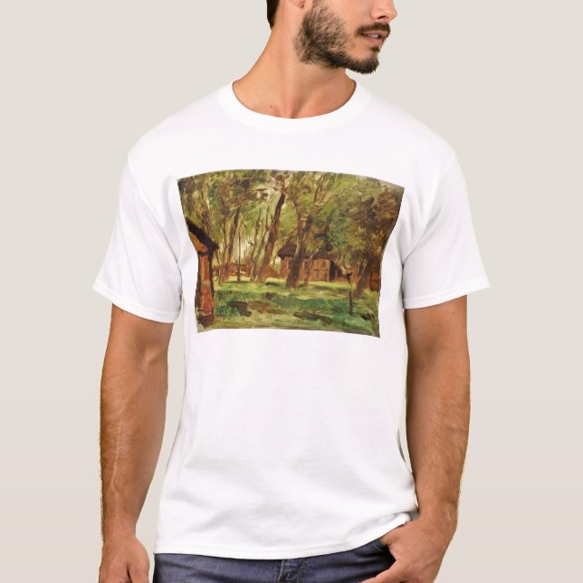 T-shirt Ferme sous des arbres (Devant)