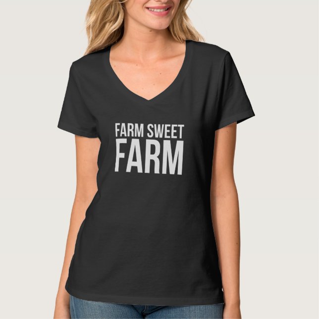 T-shirt Ferme sucrée - Citations agricoles (Devant)