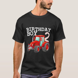 T-shirt Ferme Tracteur 2E Anniversaire Fête Deux 2 Ans Far