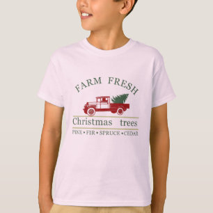 T-shirt Ferme vintage classique camion pins