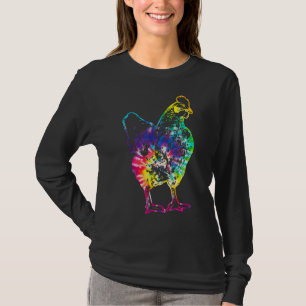 T-shirt Ferme Vintage Poulet à tartiner Dye Hippie Poulter