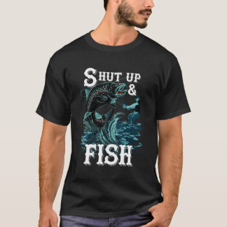 T-shirt Fermer Et Pêcher Au Poisson Pour