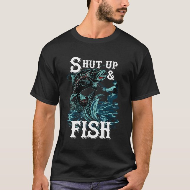 T-shirt Fermer Et Pêcher Au Poisson Pour (Devant)
