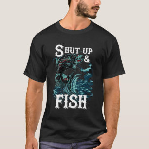T-shirt Fermer Et Pêcher Au Poisson Pour