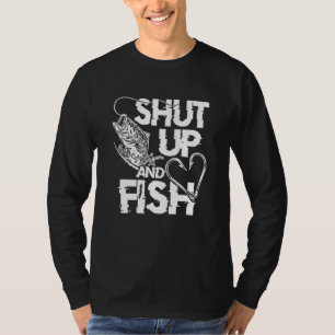 T-shirt Fermer Et Pêcheur De Basse De Poisson