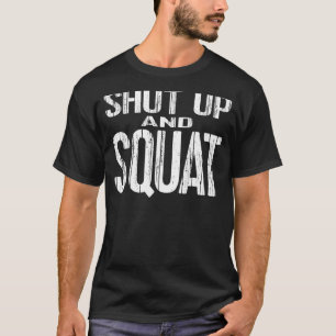 T-shirt FERMER ET SQUAT Poids de l'entraînement geek