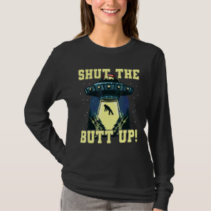 T-shirt Fermer Le Pull Up Pour Un Alien Nerd