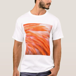 T-shirt Fermer les plumes du corail et du Flamant rose art
