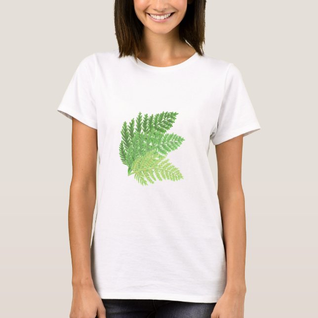 T-shirt Fermes forestières vertes feuilles (Devant)